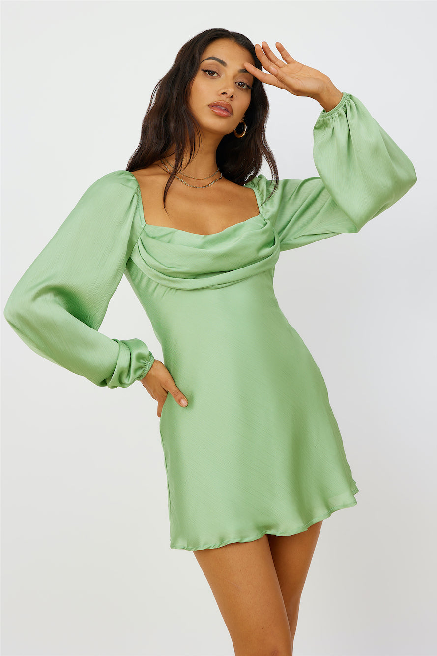 lucky green dress Ones Modest Wedding