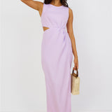 Tell The Truth Midi Dress Purple