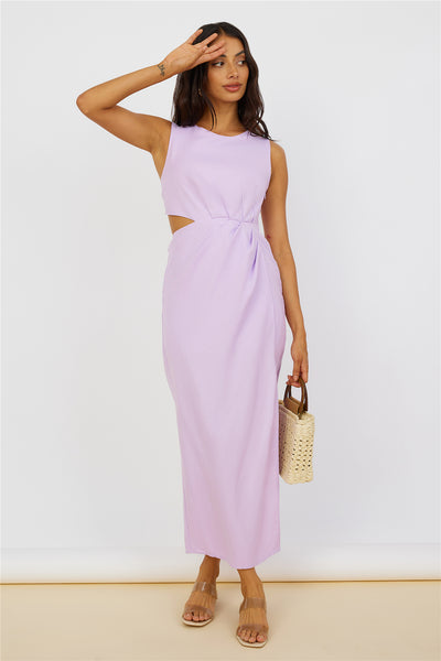 Tell The Truth Midi Dress Purple