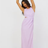 Tell The Truth Midi Dress Purple