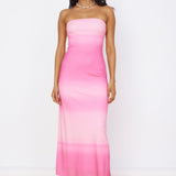 Infinite Light Midi Dress Pink