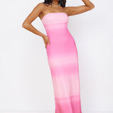 Infinite Light Midi Dress Pink