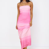 Infinite Light Midi Dress Pink