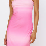 Infinite Light Midi Dress Pink