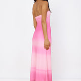 Infinite Light Midi Dress Pink