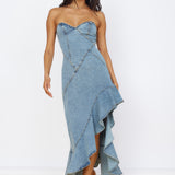 Sweet Surprises Midi Dress Denim