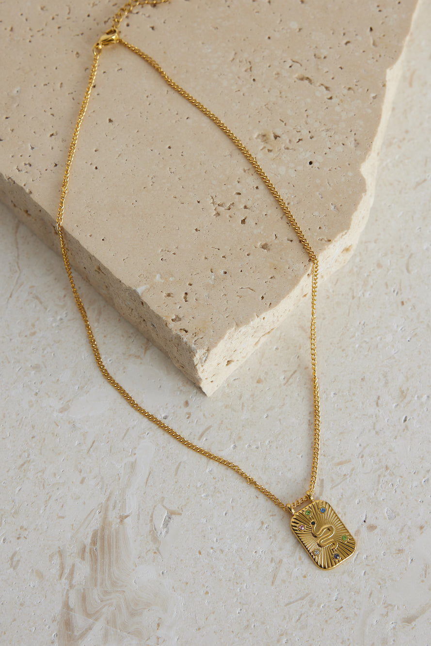 18k Gold Plated Across The Sky Necklace