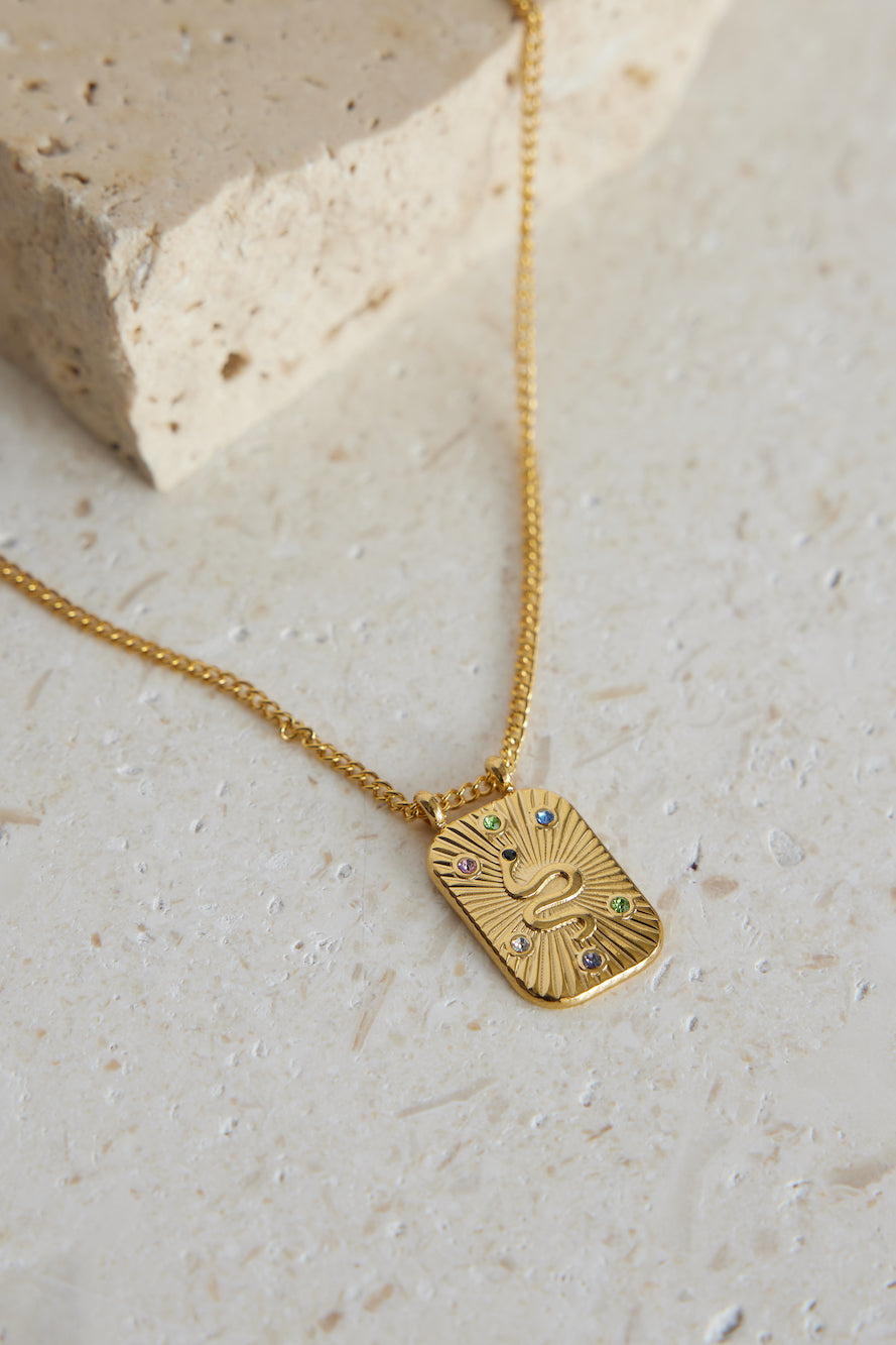 18k Gold Plated Across The Sky Necklace