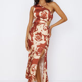 Fulfilled Dreams Maxi Dress Brown