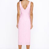 Write Your Name Midi Dress Pink