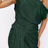 Thunderstorm Midi Dress Green