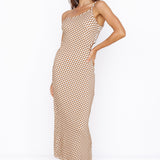 Roll The Dice Maxi Dress Brown