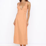 Summer Dreaming Midi Dress Orange