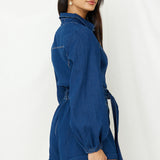 Tell It All Playsuit Denim