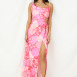 Strawberry Sunset Maxi Dress Pink