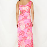 Strawberry Sunset Maxi Dress Pink