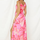 Strawberry Sunset Maxi Dress Pink