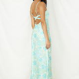 Starry Haze Midi Dress Green