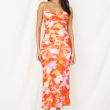 Luna Magic Midi Dress Orange