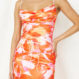 Luna Magic Midi Dress Orange