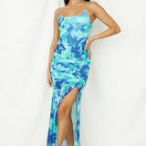 Deep Sea Dive Maxi Dress Blue