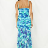 Deep Sea Dive Maxi Dress Blue