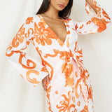 Make It Happen Mini Dress Orange