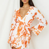 Make It Happen Mini Dress Orange