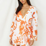 Make It Happen Mini Dress Orange