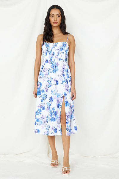 Coastal Living Midi Dress White