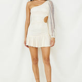 Indigo Dreamer Mini Dress Cream