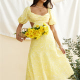 Back From Florence Maxi Dress Yellow