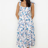 On The Roof Midi Dress Blue