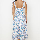 On The Roof Midi Dress Blue