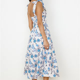 On The Roof Midi Dress Blue