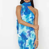 Your Aura Mini Dress Blue