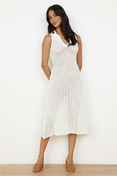 Breezy Seas Maxi Dress White