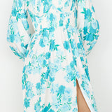 Sweet Epiphany Midi Dress Blue Floral