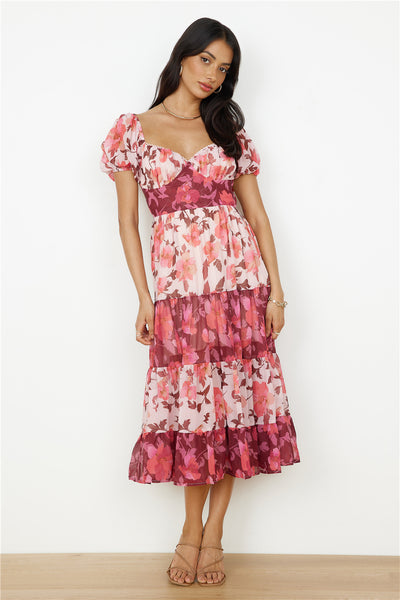 Baby Blooms Maxi Dress Pink