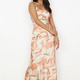 Earth Sign Maxi Dress Orange