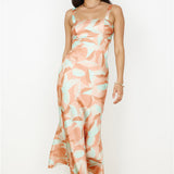 Earth Sign Maxi Dress Orange