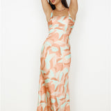 Earth Sign Maxi Dress Orange