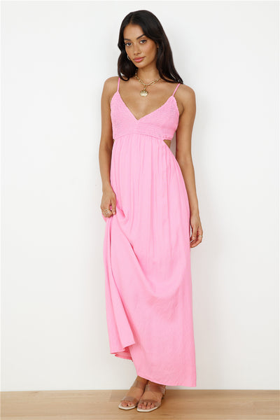 For So Long Maxi Dress Pink