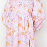 Sunset Blooms Midi Dress Lilac