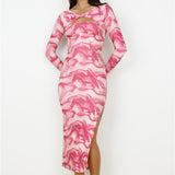 Moment To Yourself Midi Dress Pink