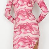 Moment To Yourself Midi Dress Pink