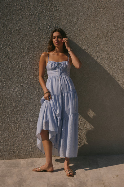 Sunny Afternoons Maxi Dress Blue