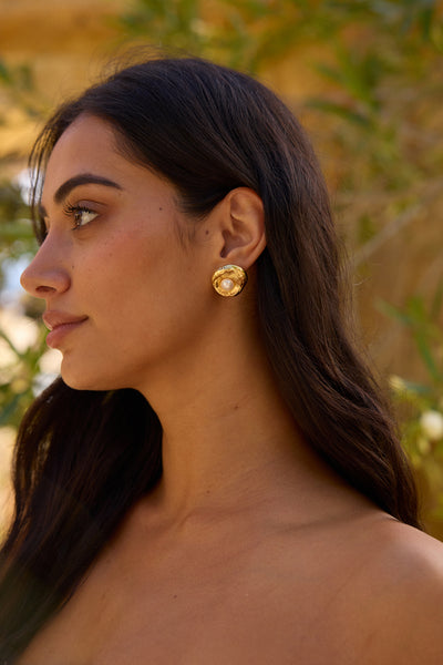 18K Gold Plated Sea Bound Earrings Gold