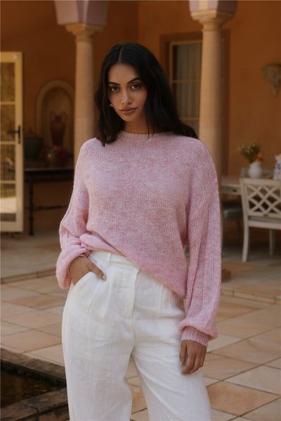 Mikale Knit Jumper Pink