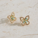 18K Gold Plated Flutter Away Earrings Gold